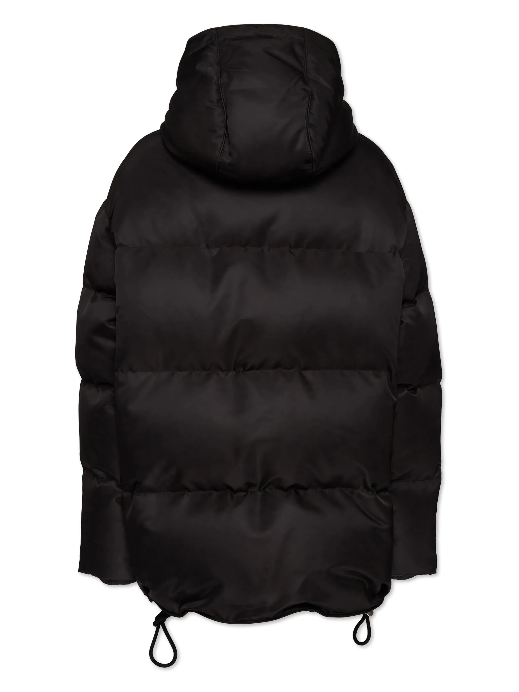 quilted hooded coat