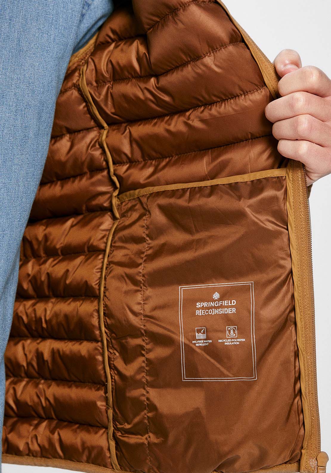 Quilted jacket - Tan