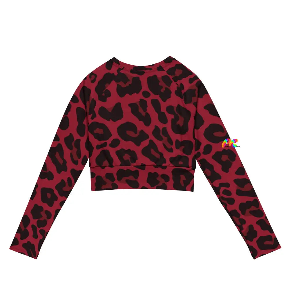 Red Leopard Crop Top