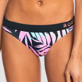 Roxy Active Bikini Bottoms Anthracite Zebra Jungle - Womens