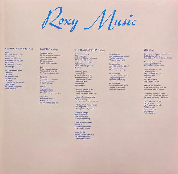 Roxy Music ~ Roxy Music