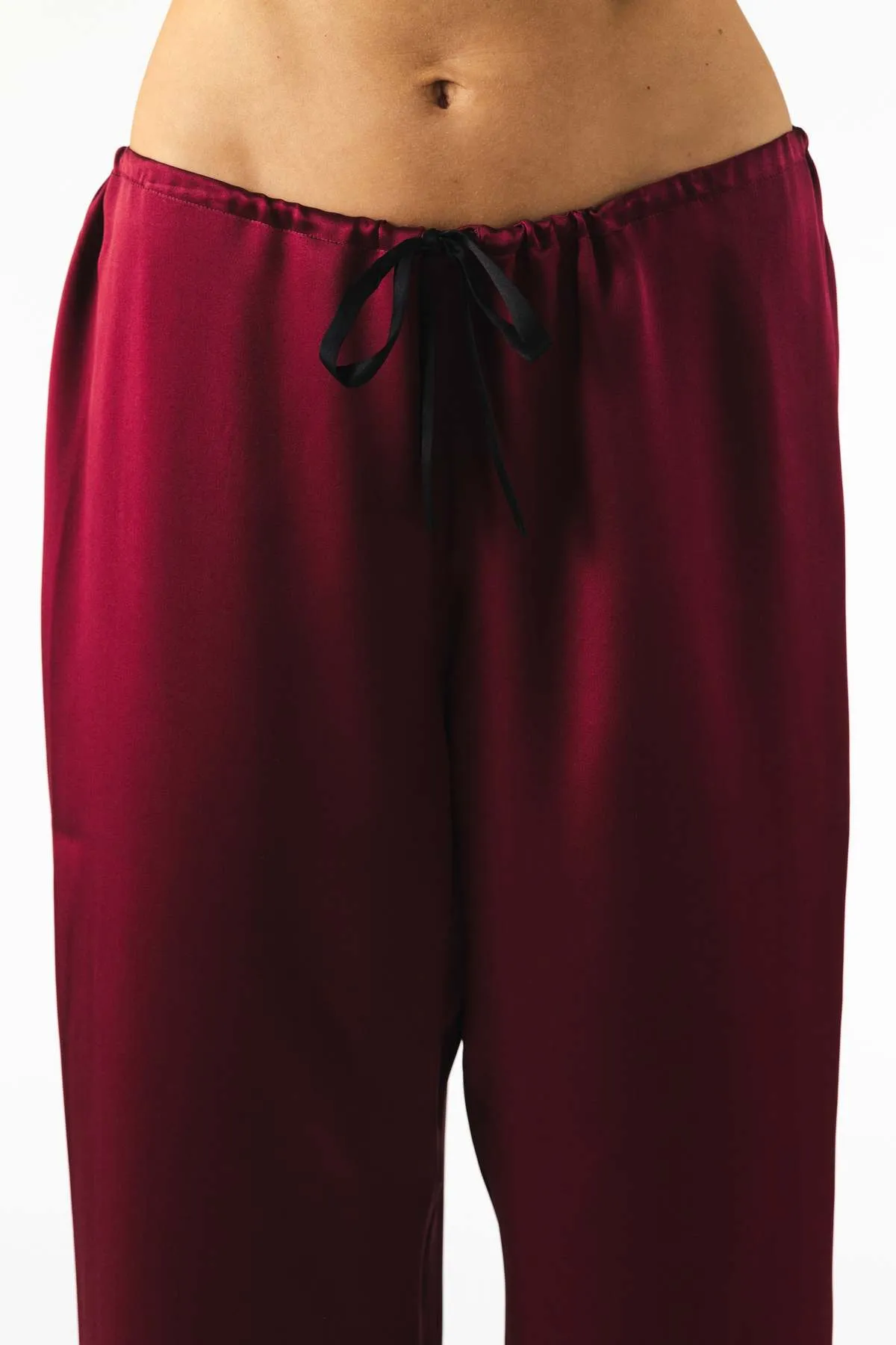 Roxy Rapture Silk PJ Set - Bordeaux