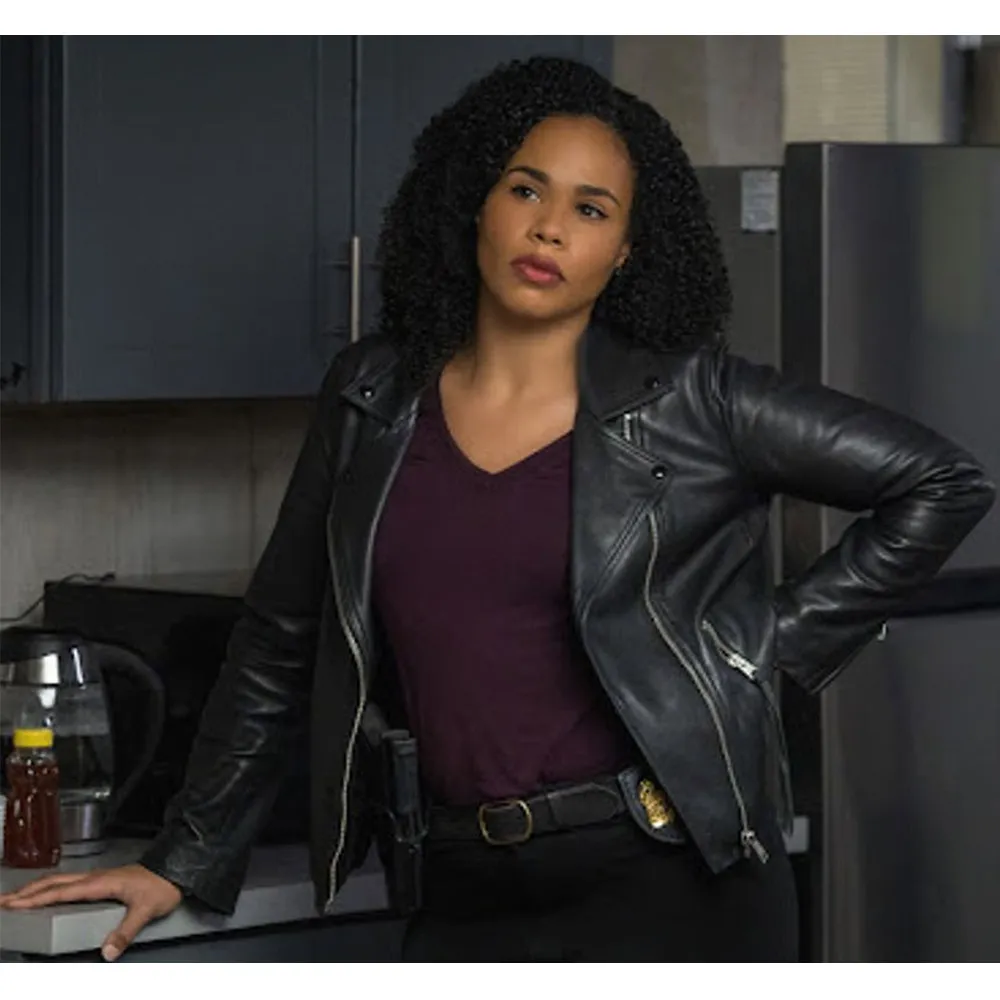 Roxy Sternberg FBI Most Wanted Season 4 Black Leather Jacket