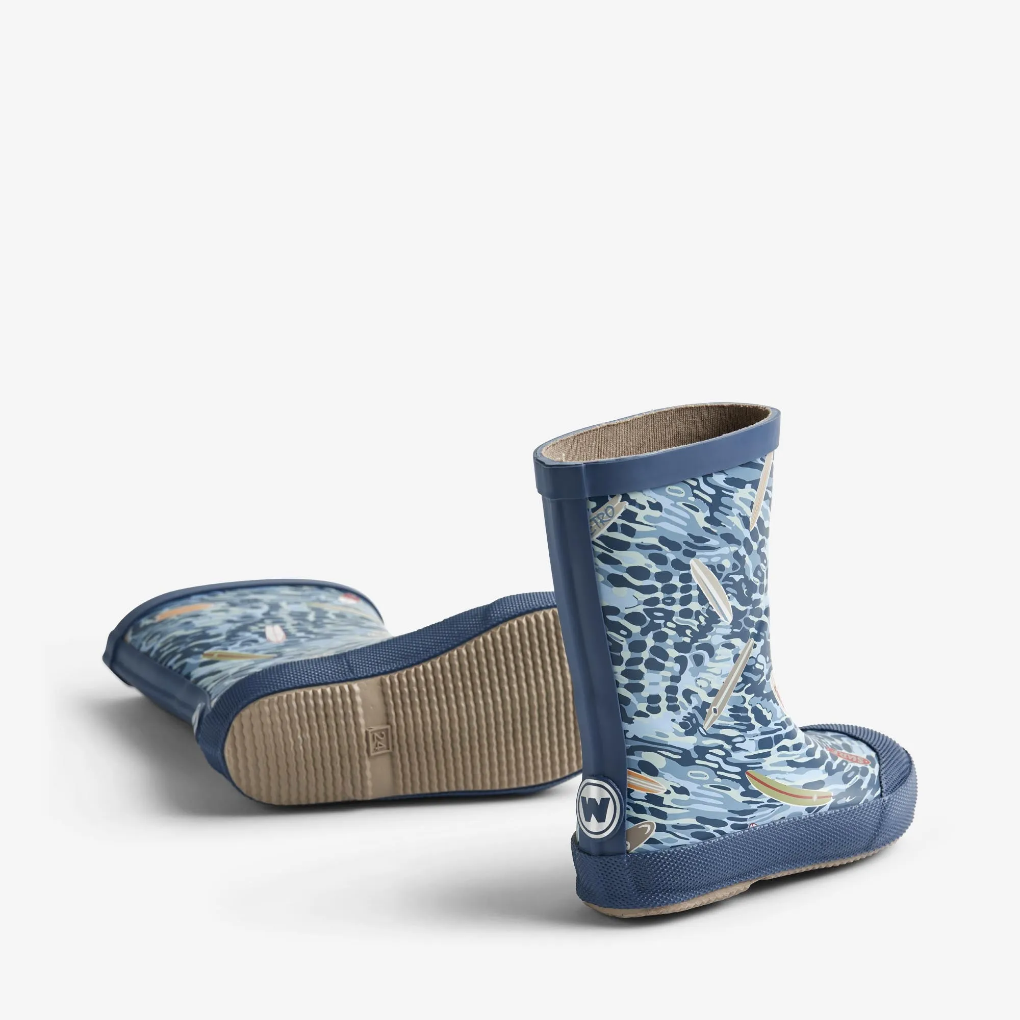 Rubber Boot Print Muddy - indigo surfboards