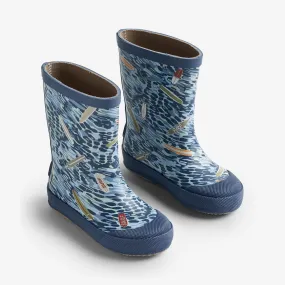 Rubber Boot Print Muddy - indigo surfboards