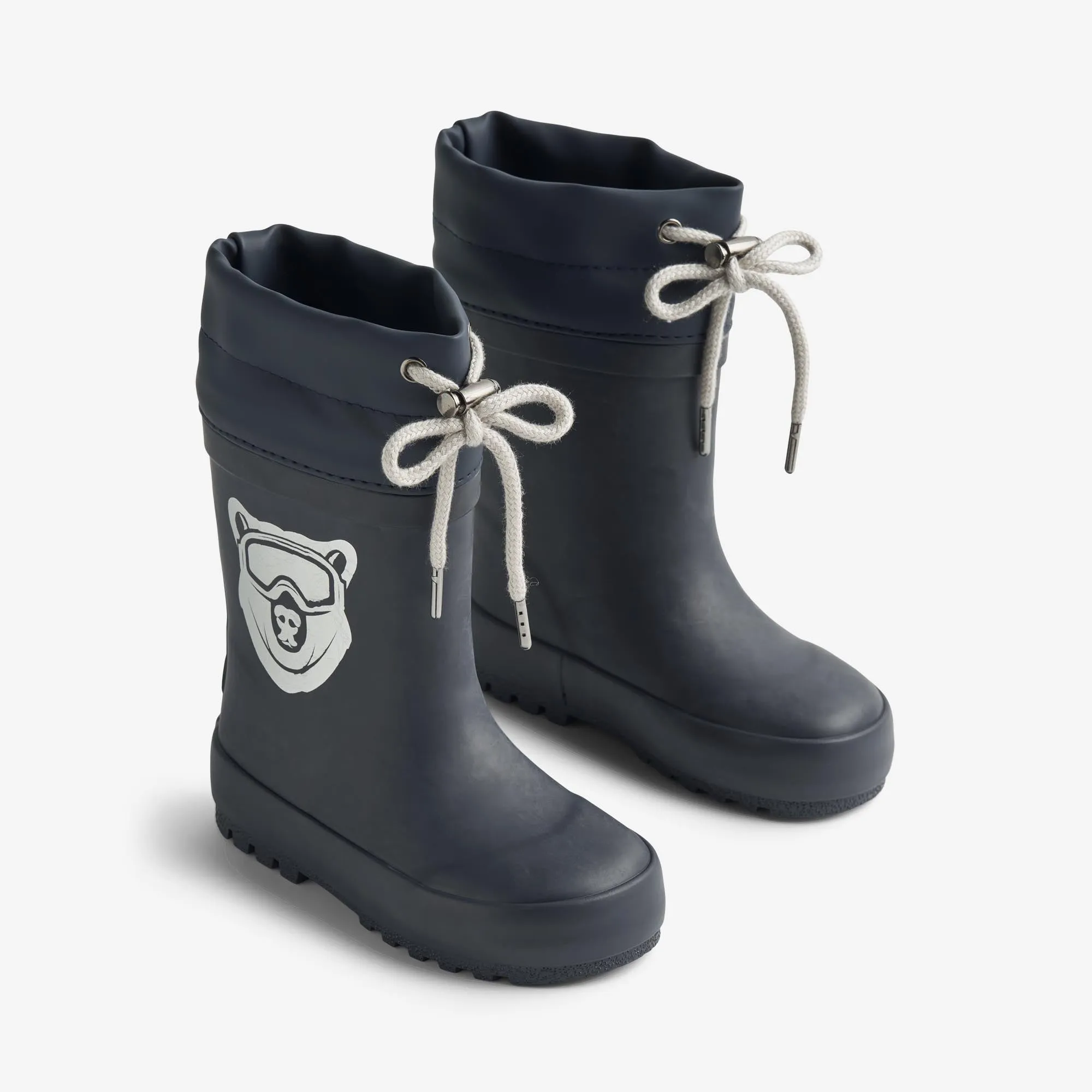 Rubber Boot Thermo Solid - navy bear