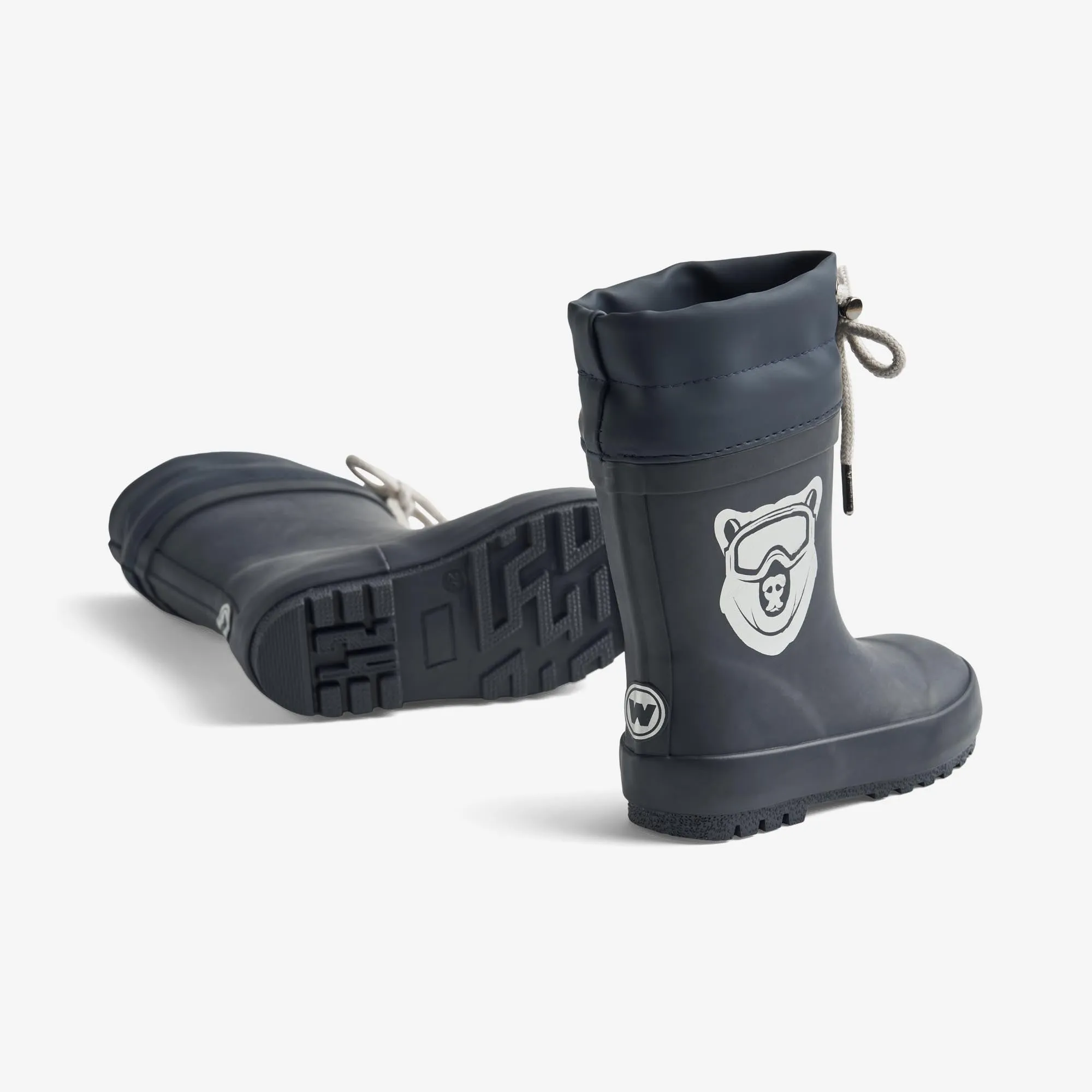 Rubber Boot Thermo Solid - navy bear