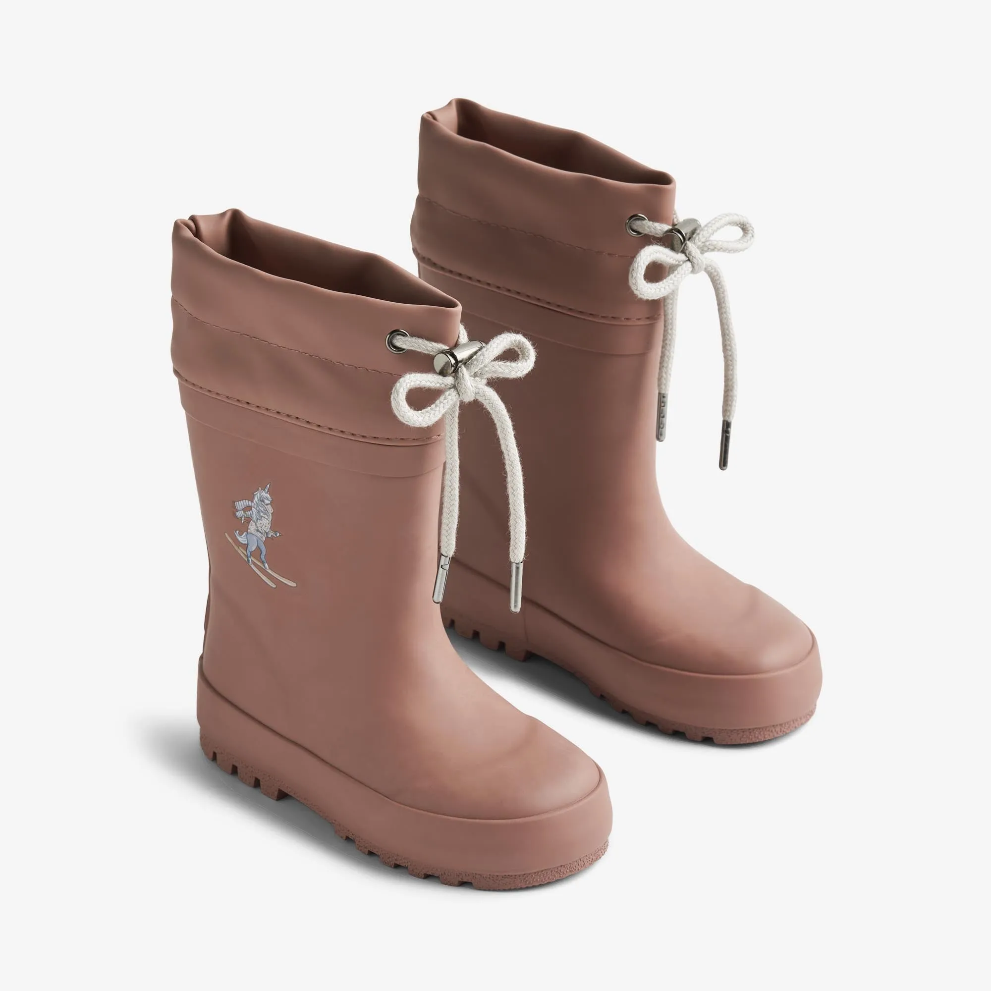 Rubber Boot Thermo Solid - old rose unicorn