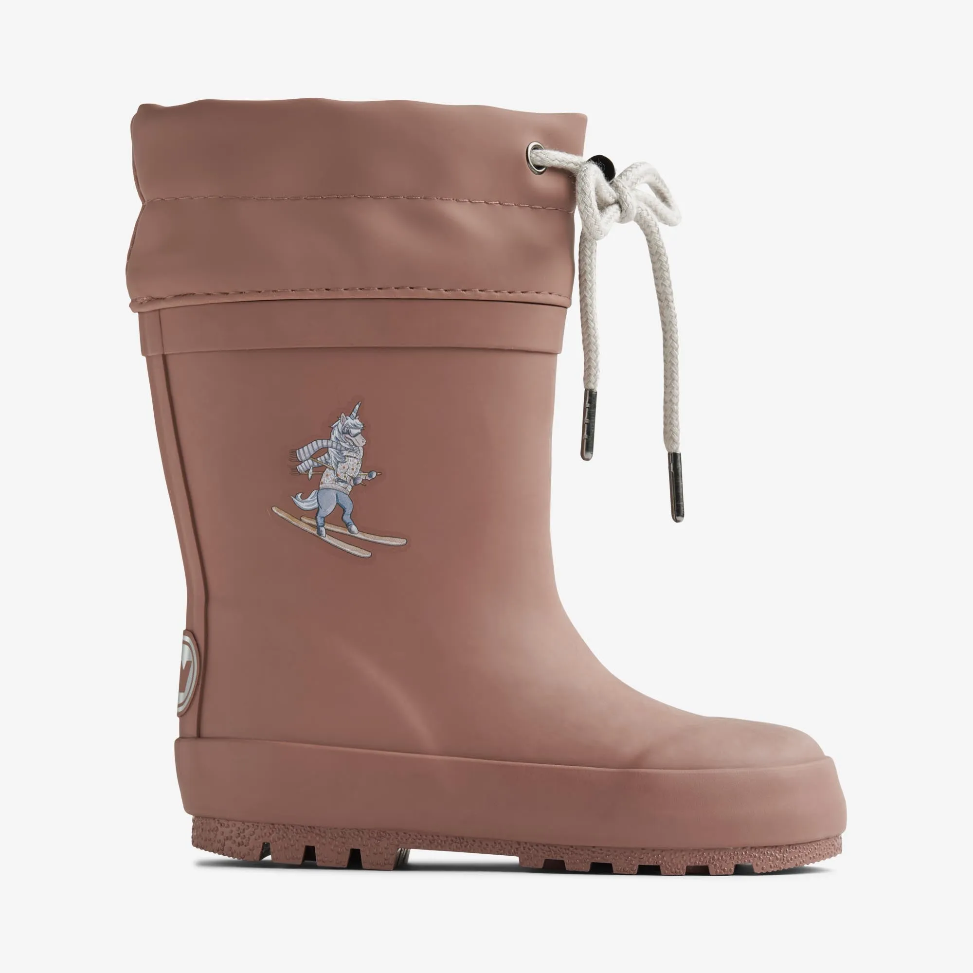 Rubber Boot Thermo Solid - old rose unicorn