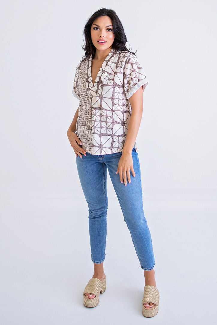 Safari Signature Vneck Top