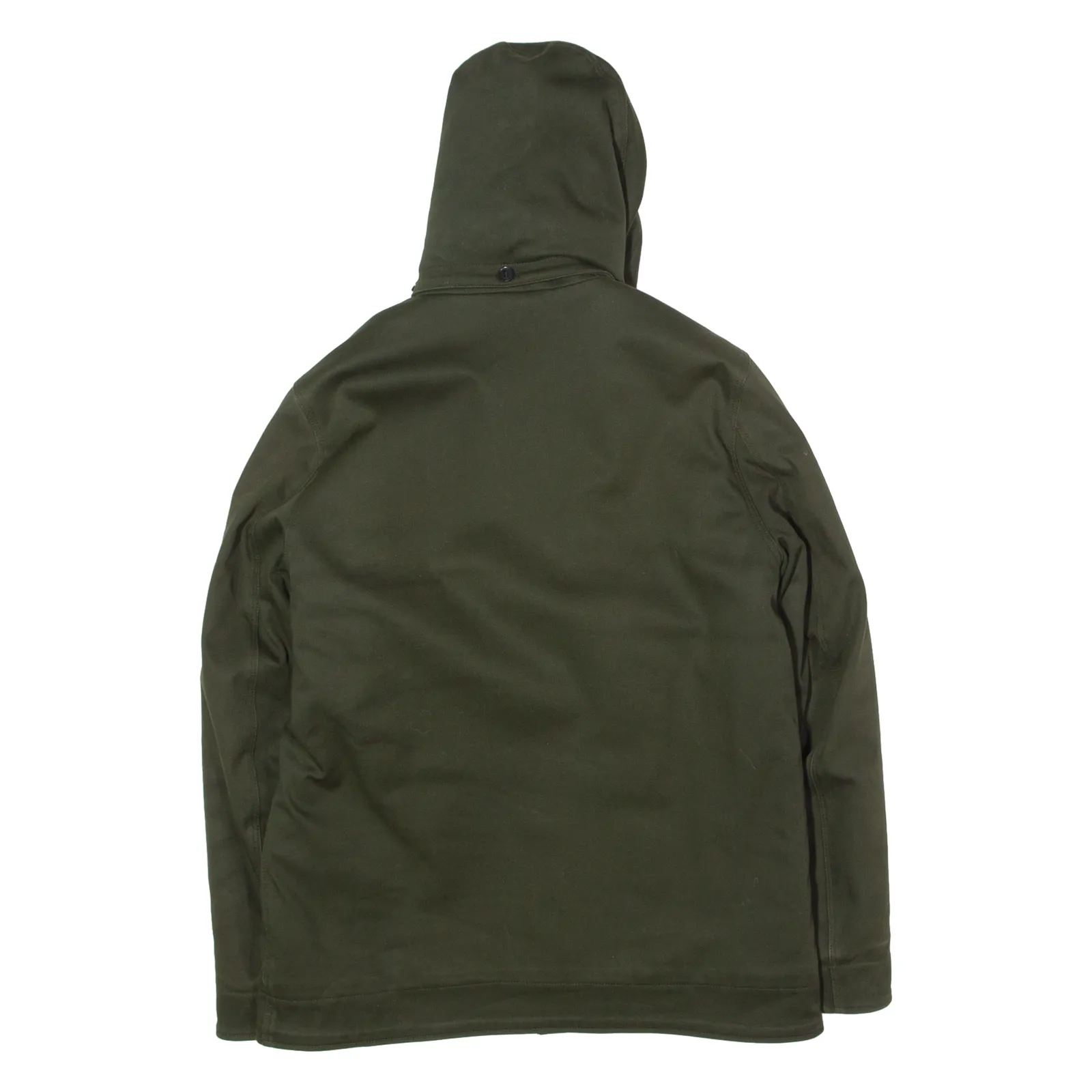 SANDRO Fleece Lined Mens Parka Jacket Green Hooded M