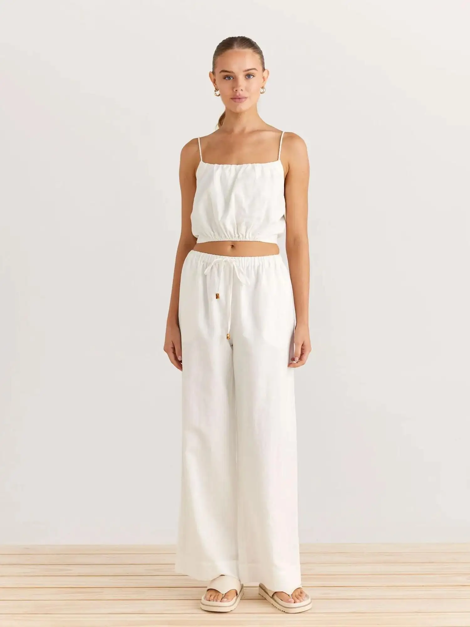 Sara Pants | White