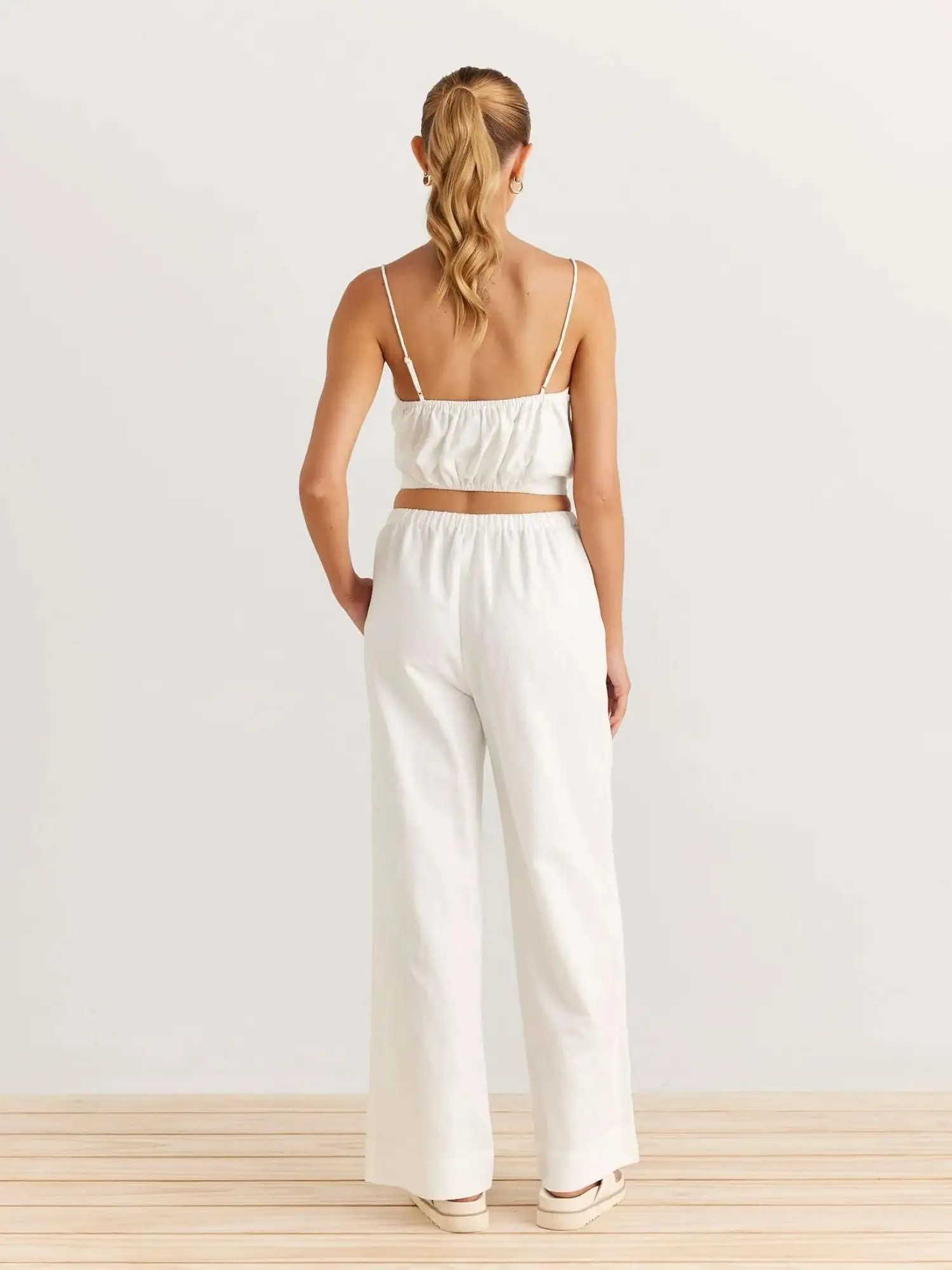 Sara Pants | White