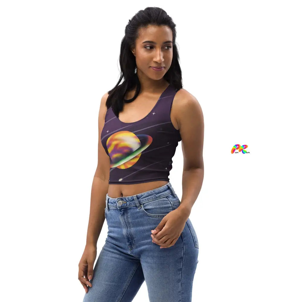 Saturn Rave Crop Top