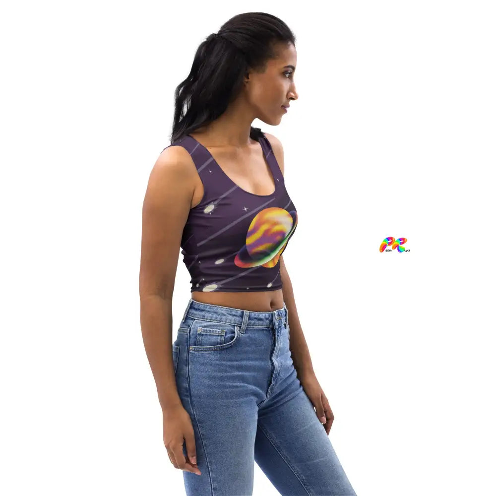 Saturn Rave Crop Top