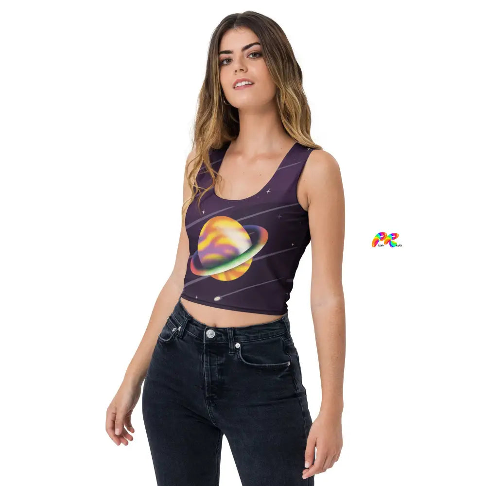 Saturn Rave Crop Top