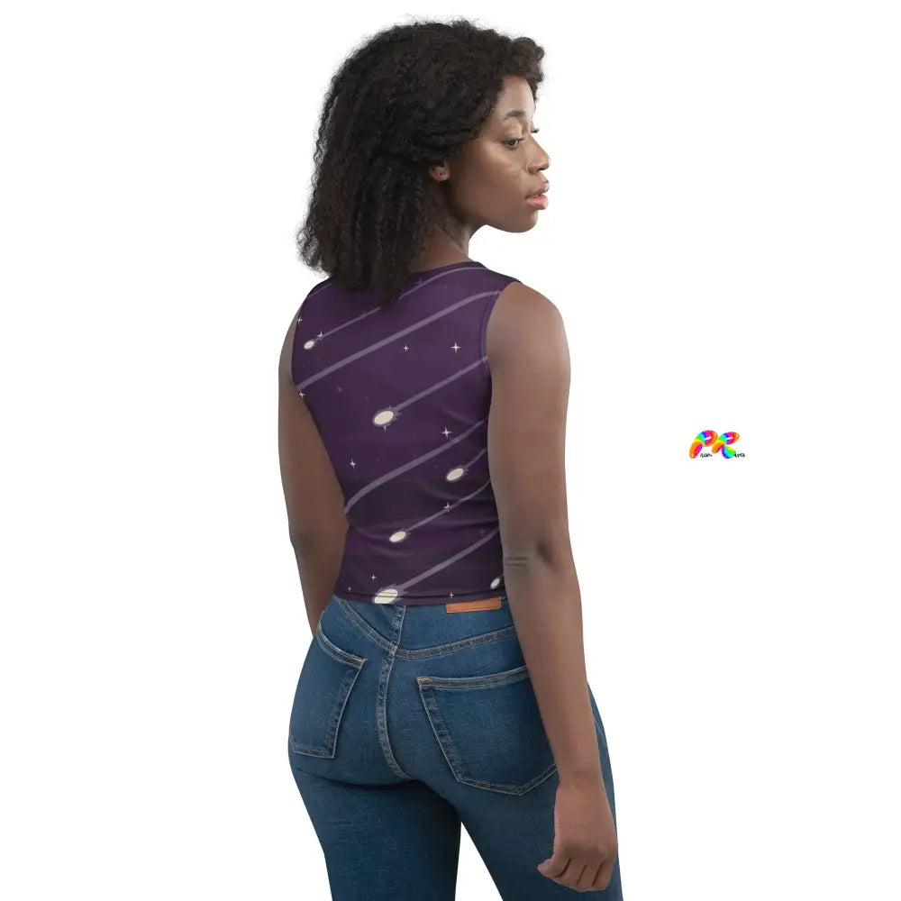 Saturn Rave Crop Top