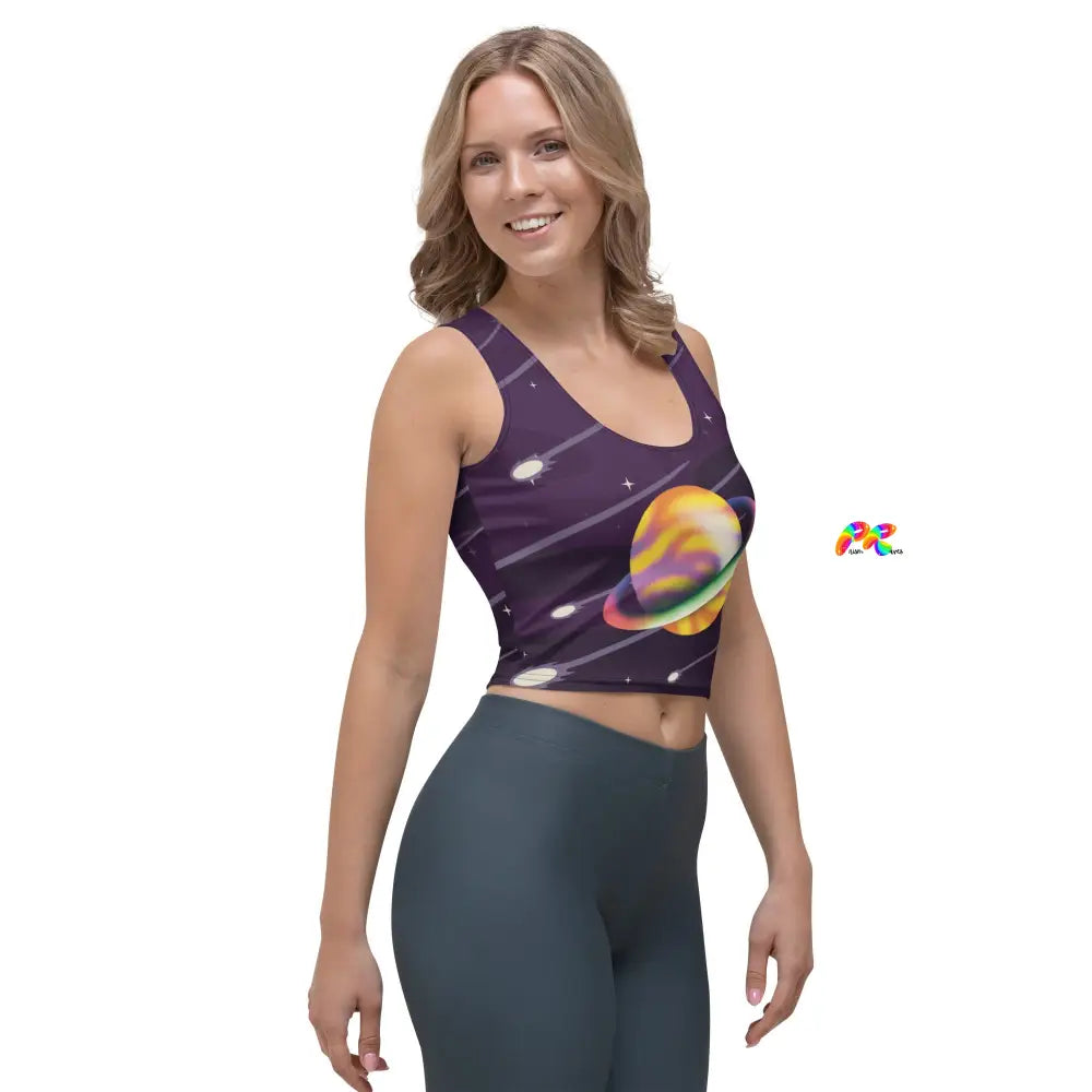 Saturn Rave Crop Top