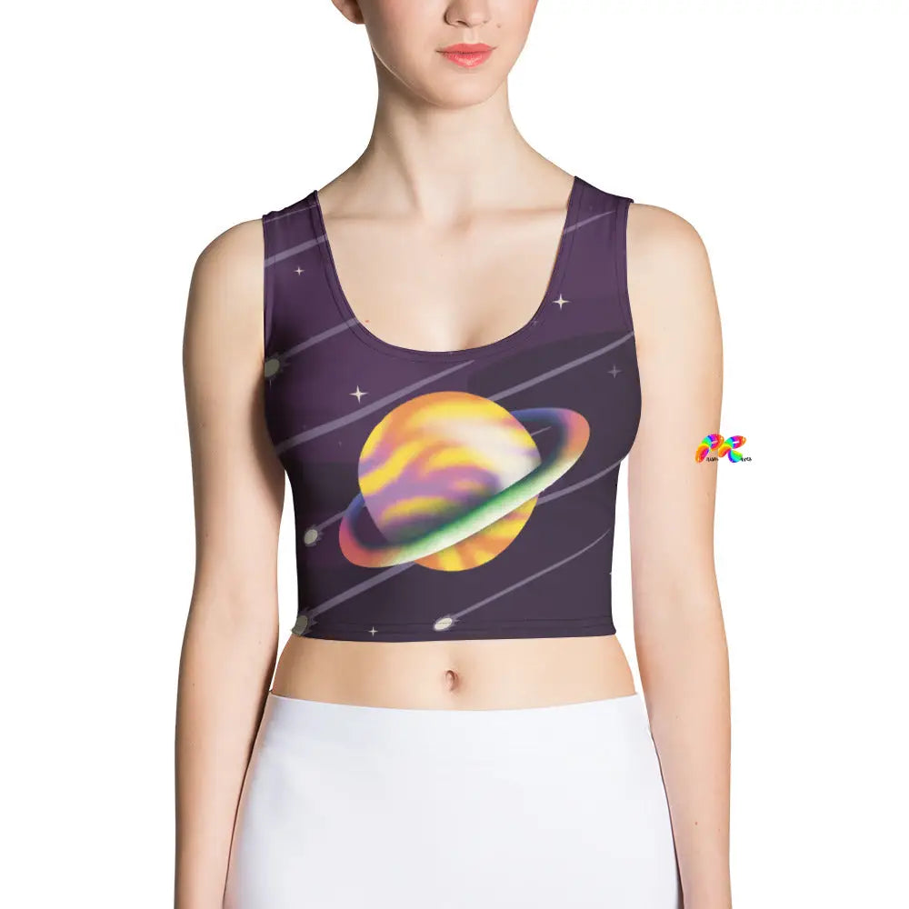 Saturn Rave Crop Top