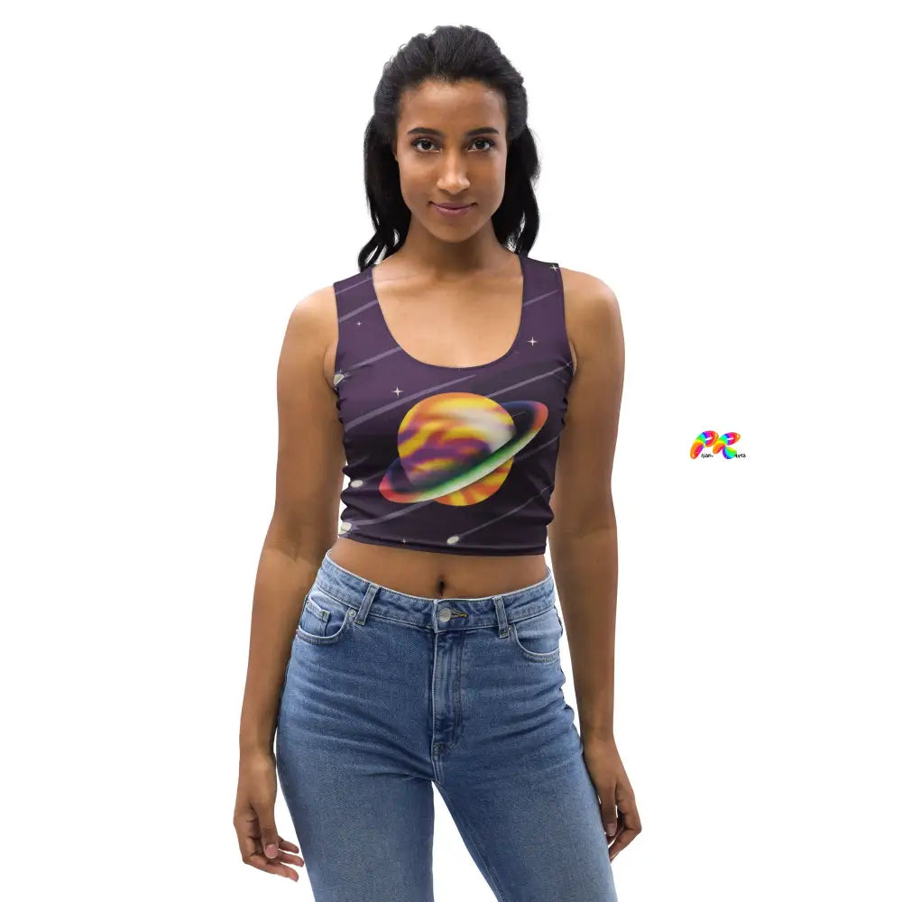 Saturn Rave Crop Top