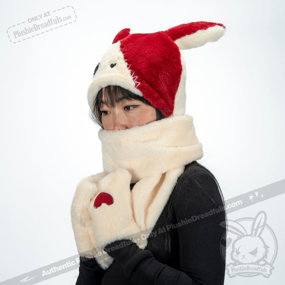 Scoodie Dreadful - Love Rabbit Scarf Hoodie