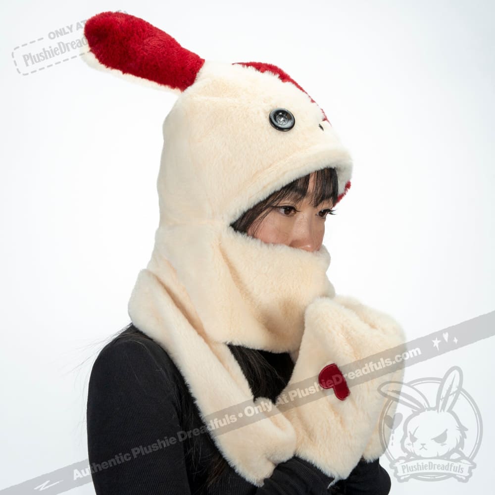 Scoodie Dreadful - Love Rabbit Scarf Hoodie