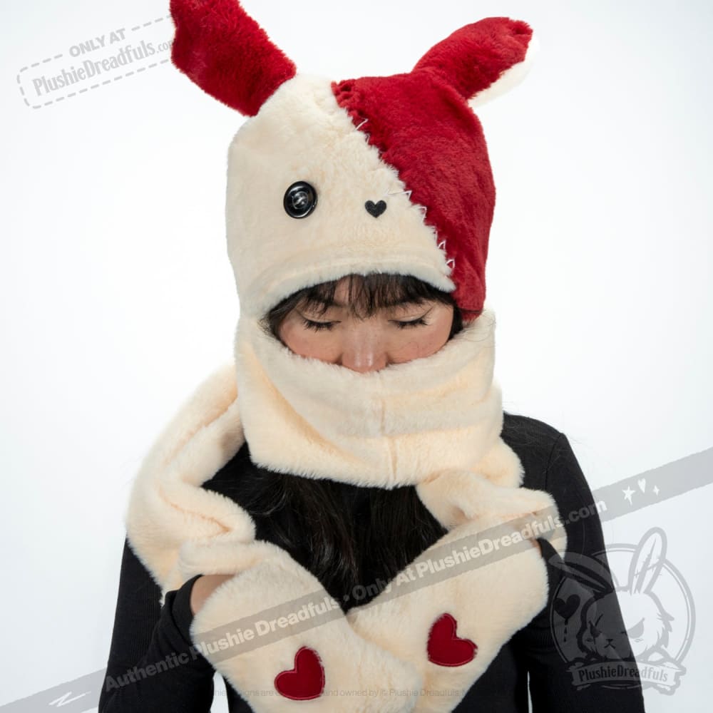 Scoodie Dreadful - Love Rabbit Scarf Hoodie