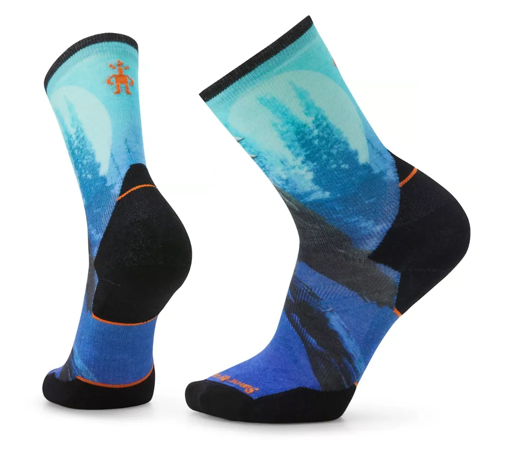 Smartwool Athlete Edition Run Raven Print Crew