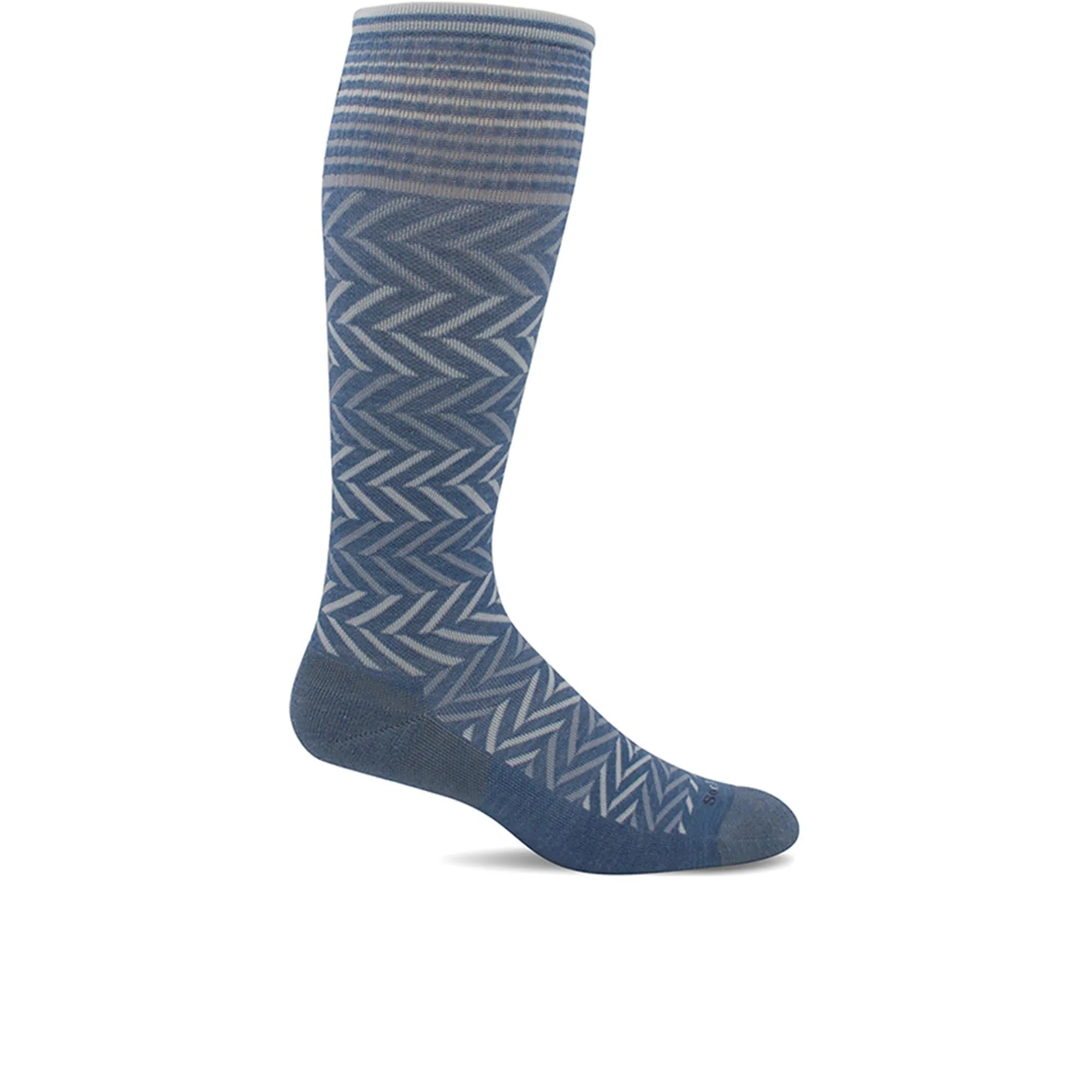 Sockwell Womens Chevron Bluestone