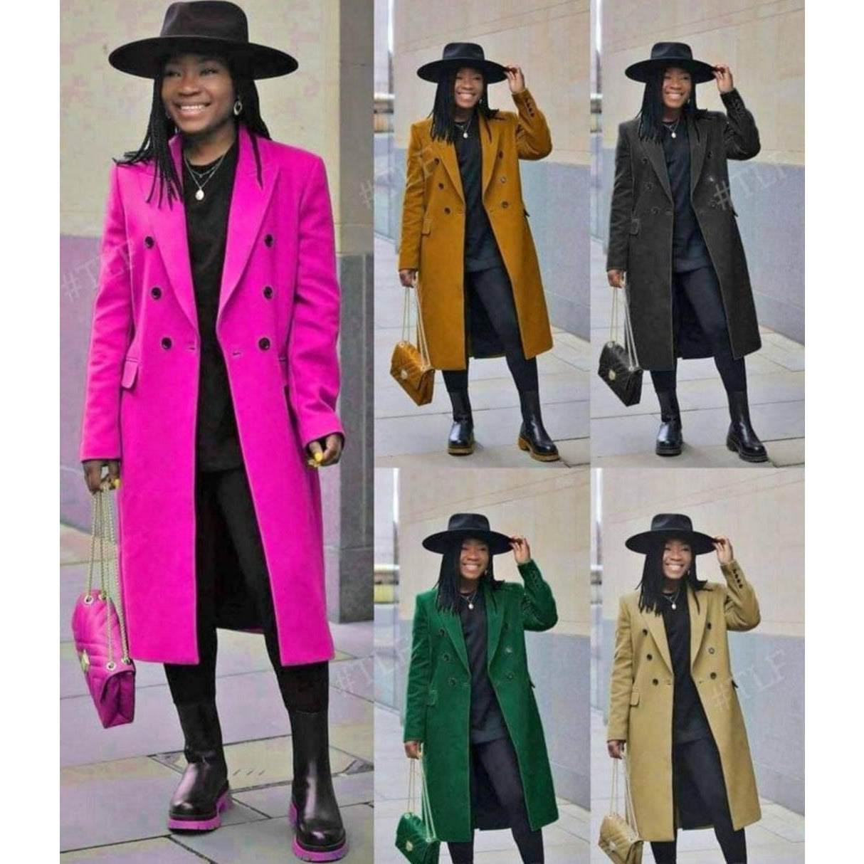 Solid Color Waterfall Coat