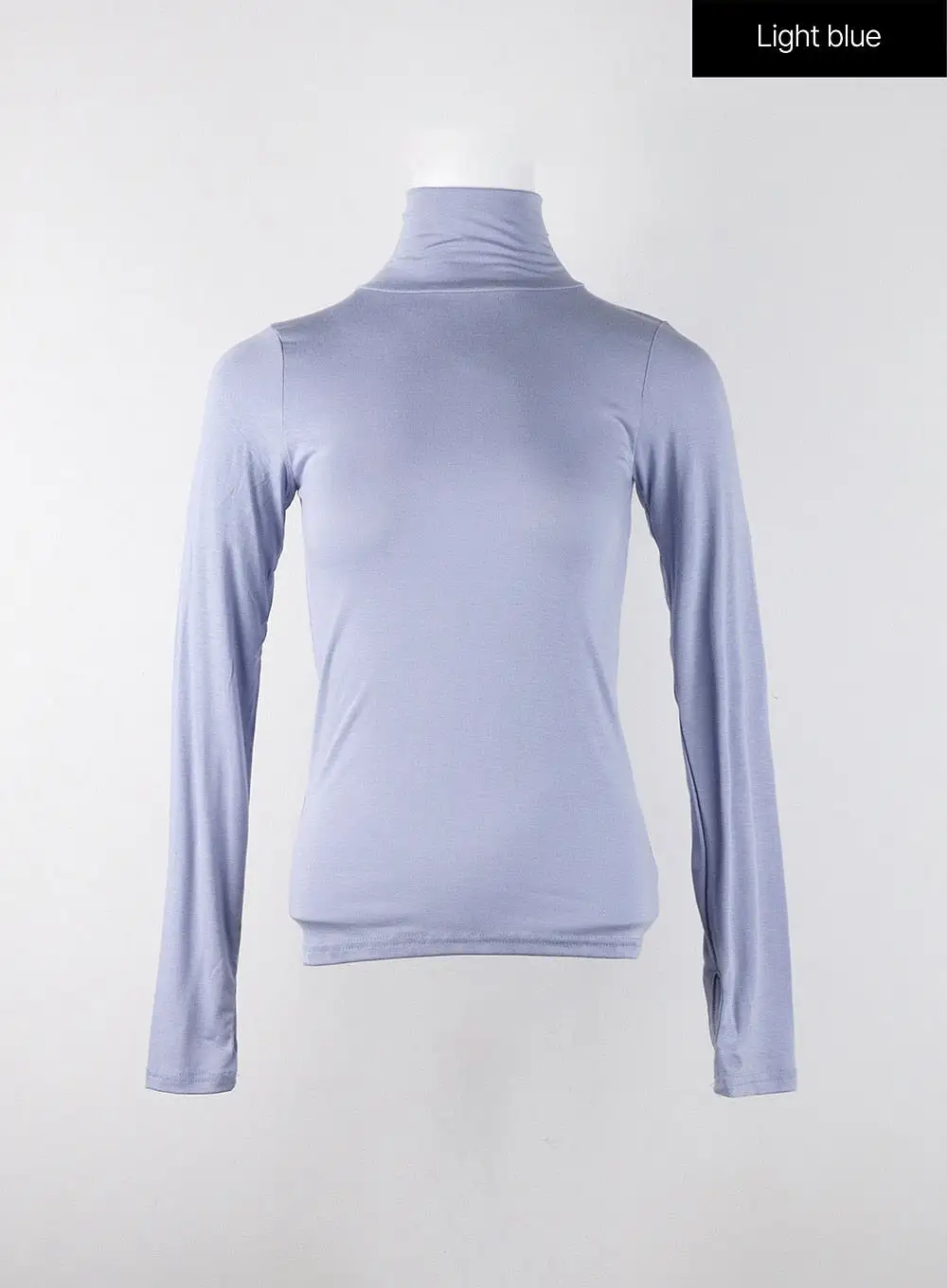 Solid Turtleneck Long Sleeve OJ302