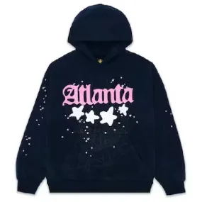 Sp5der Atlanta Hoodie Navy