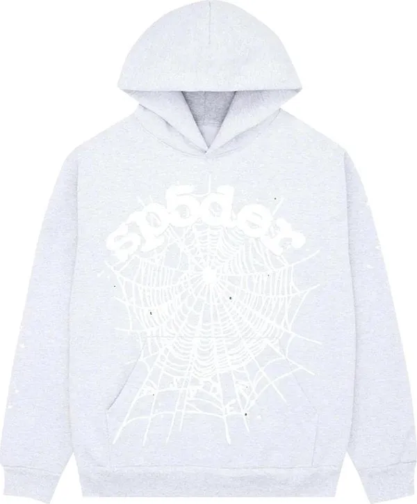 Sp5der - OG Web Hoodie - Heather Grey