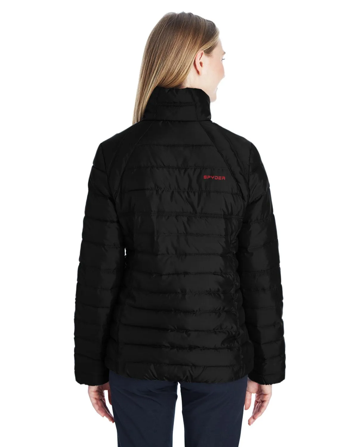 Spyder Ladies Supreme Insulated Puffer Jacket Black/ Red 187336