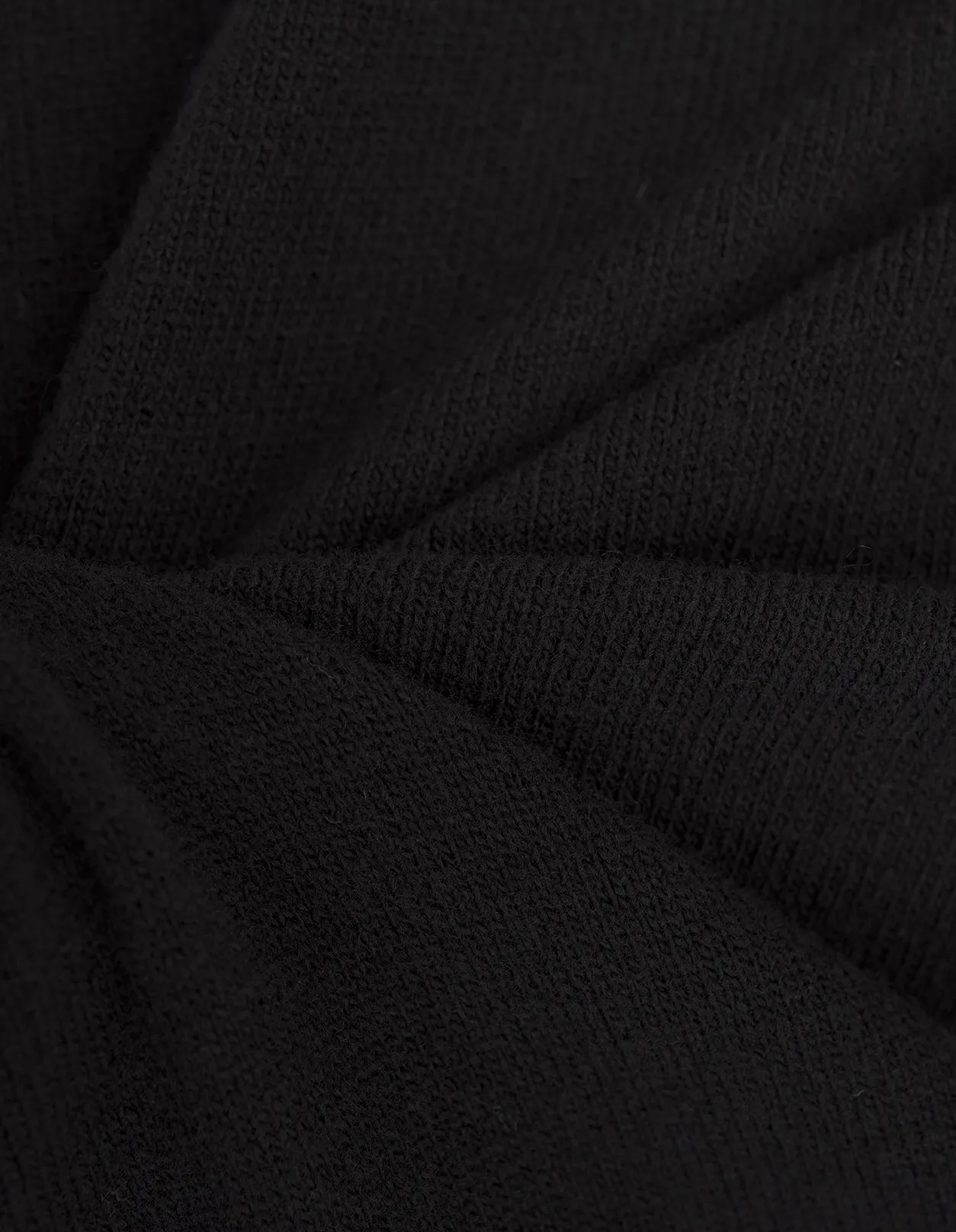 STONE ISLAND Black Wool Crew Neck Pullover