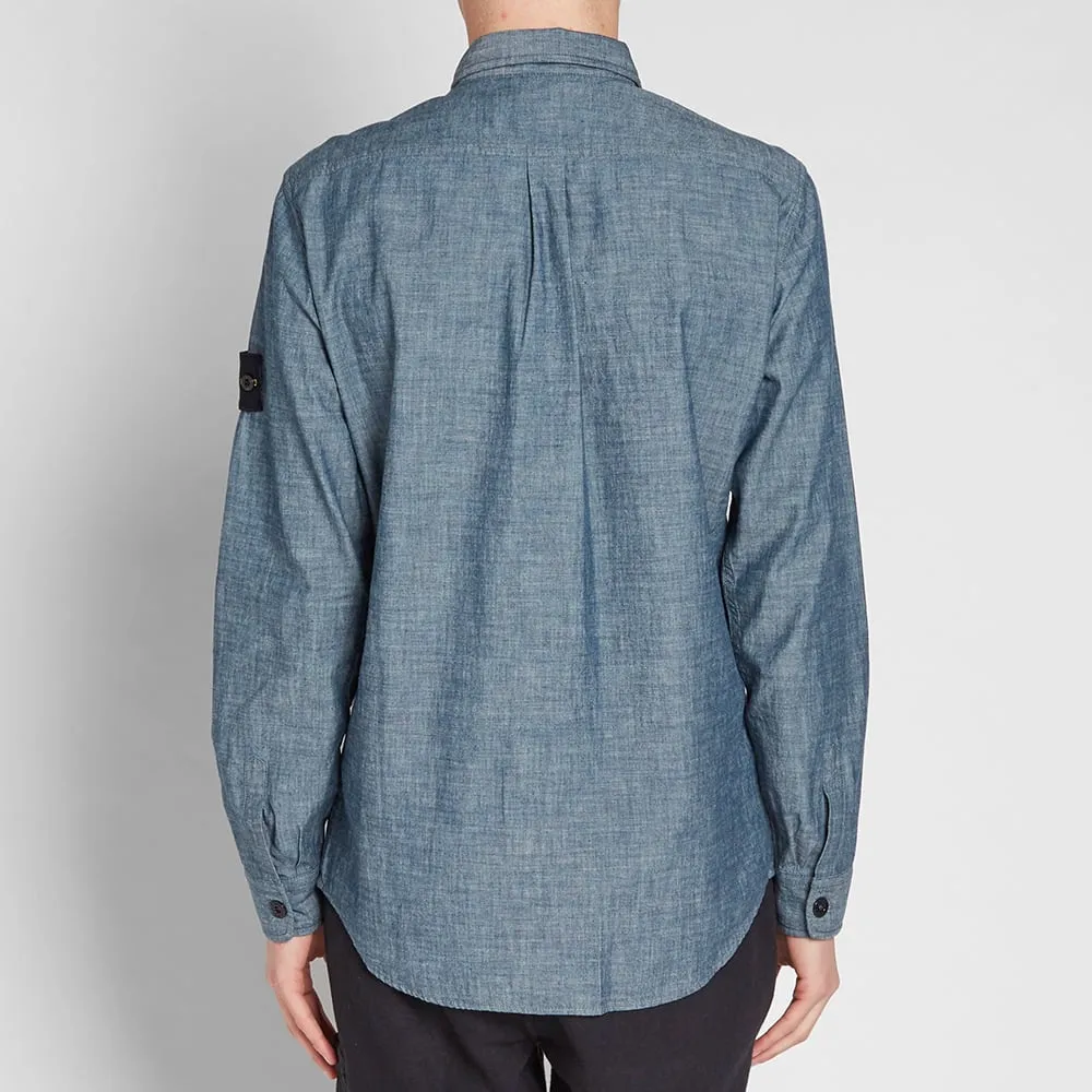 Stone Island Chambray OvershirtWash