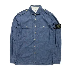 Stone Island Double Pocket Chambray Shirt