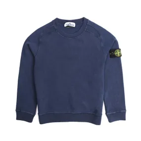 Stone Island Indigo Blue Sweatshirt For Boy