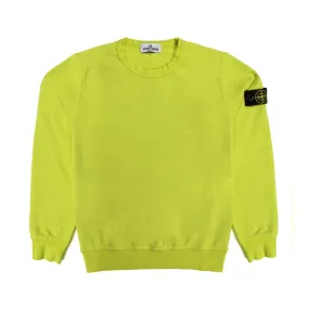 Stone Island Lime Green Sweatshirt For Boy