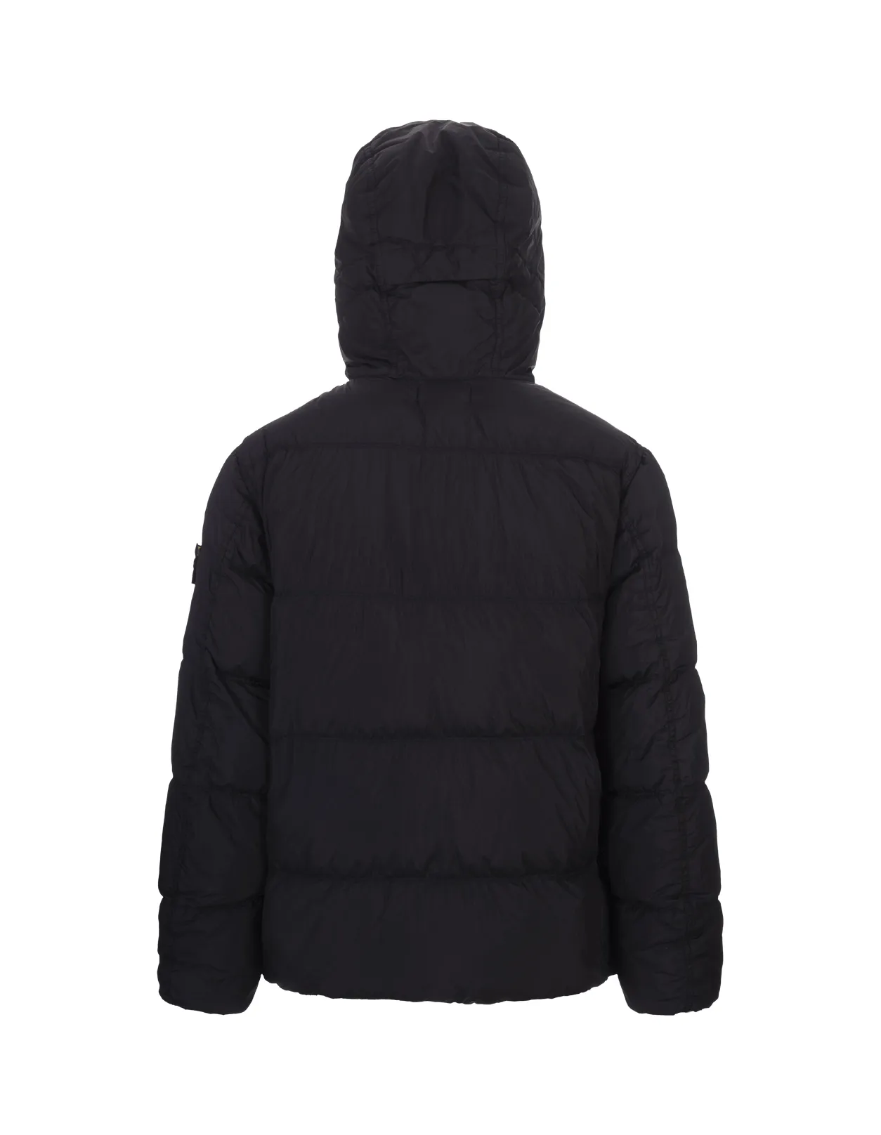 STONE ISLAND Navy Blue Jacket In CRINKLE REPS R-NY