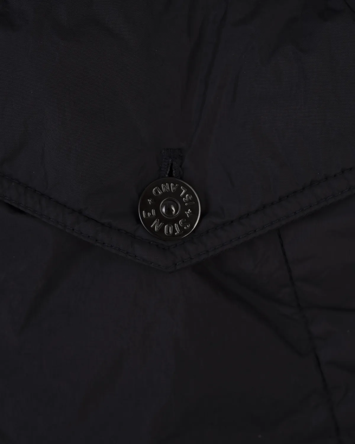 STONE ISLAND Navy Blue Jacket In CRINKLE REPS R-NY