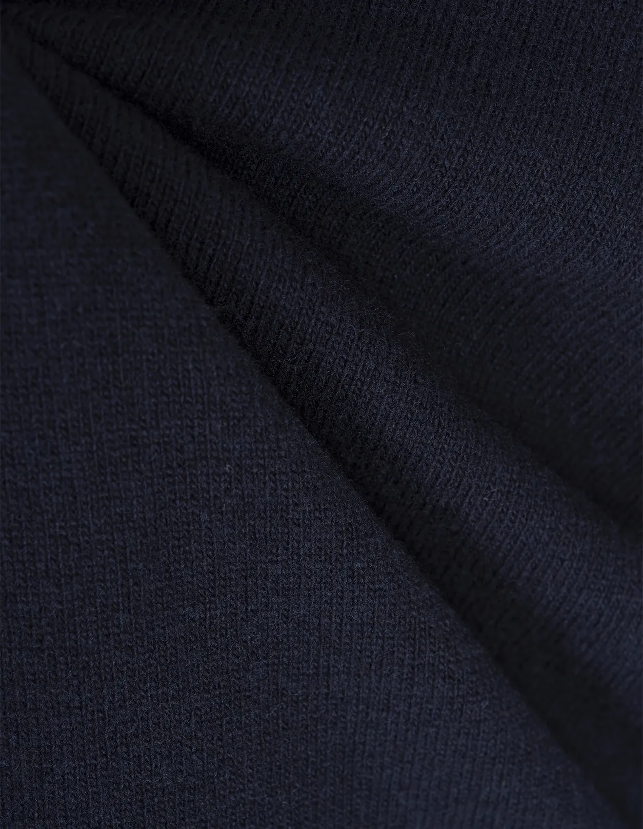 STONE ISLAND Navy Blue Wool Crew Neck Pullover