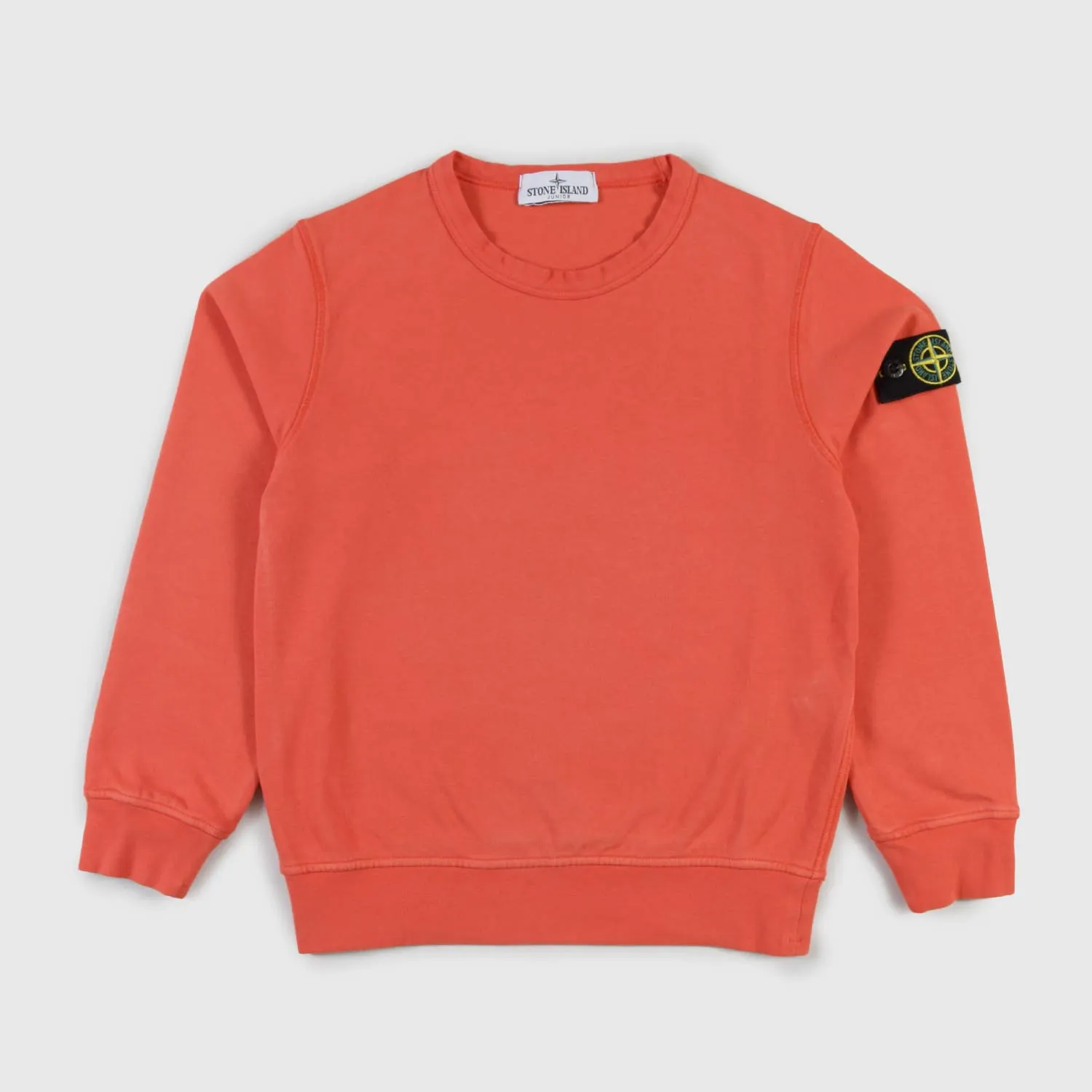 Stone Island Orange Sweatshirt With Patch Boy