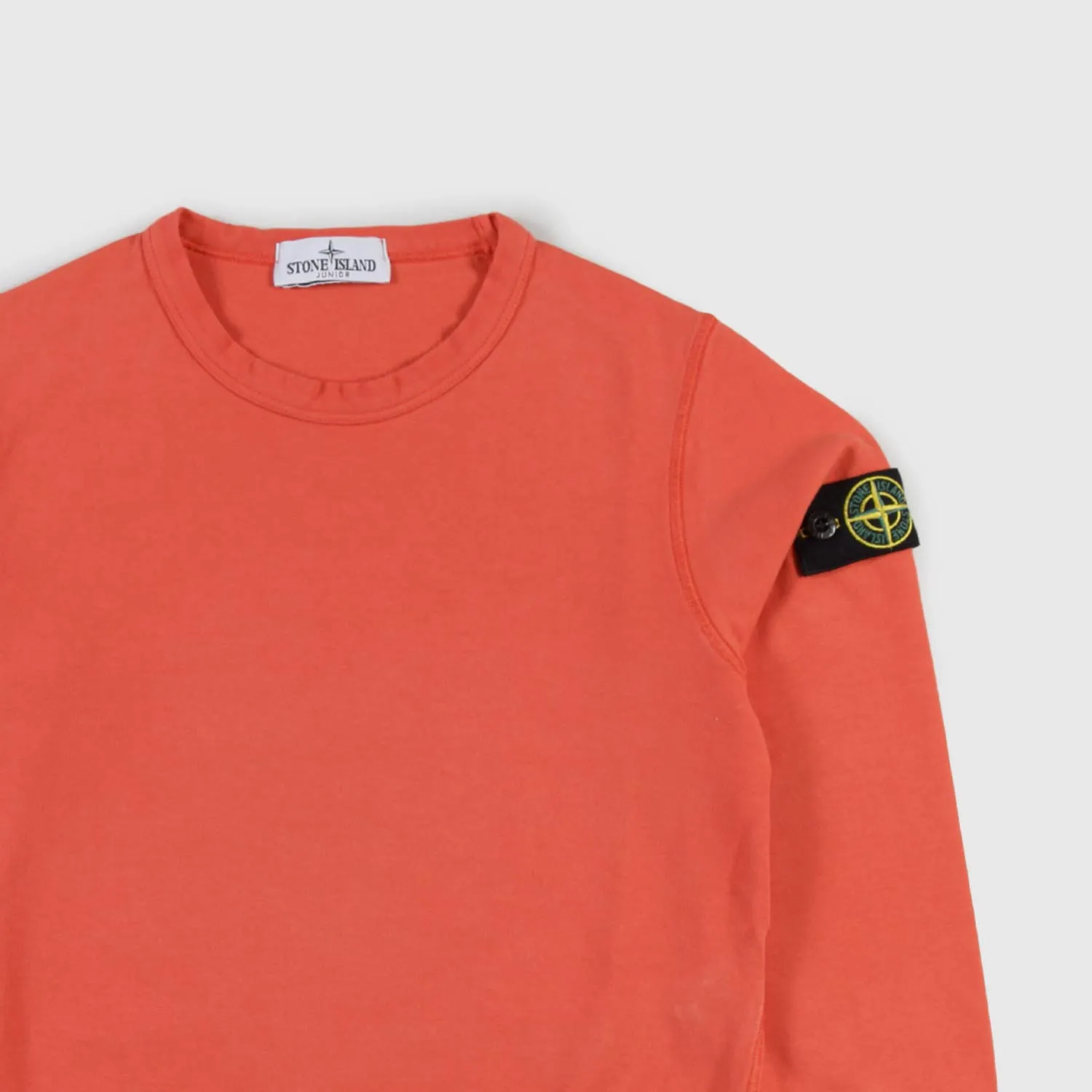 Stone Island Orange Sweatshirt With Patch Boy