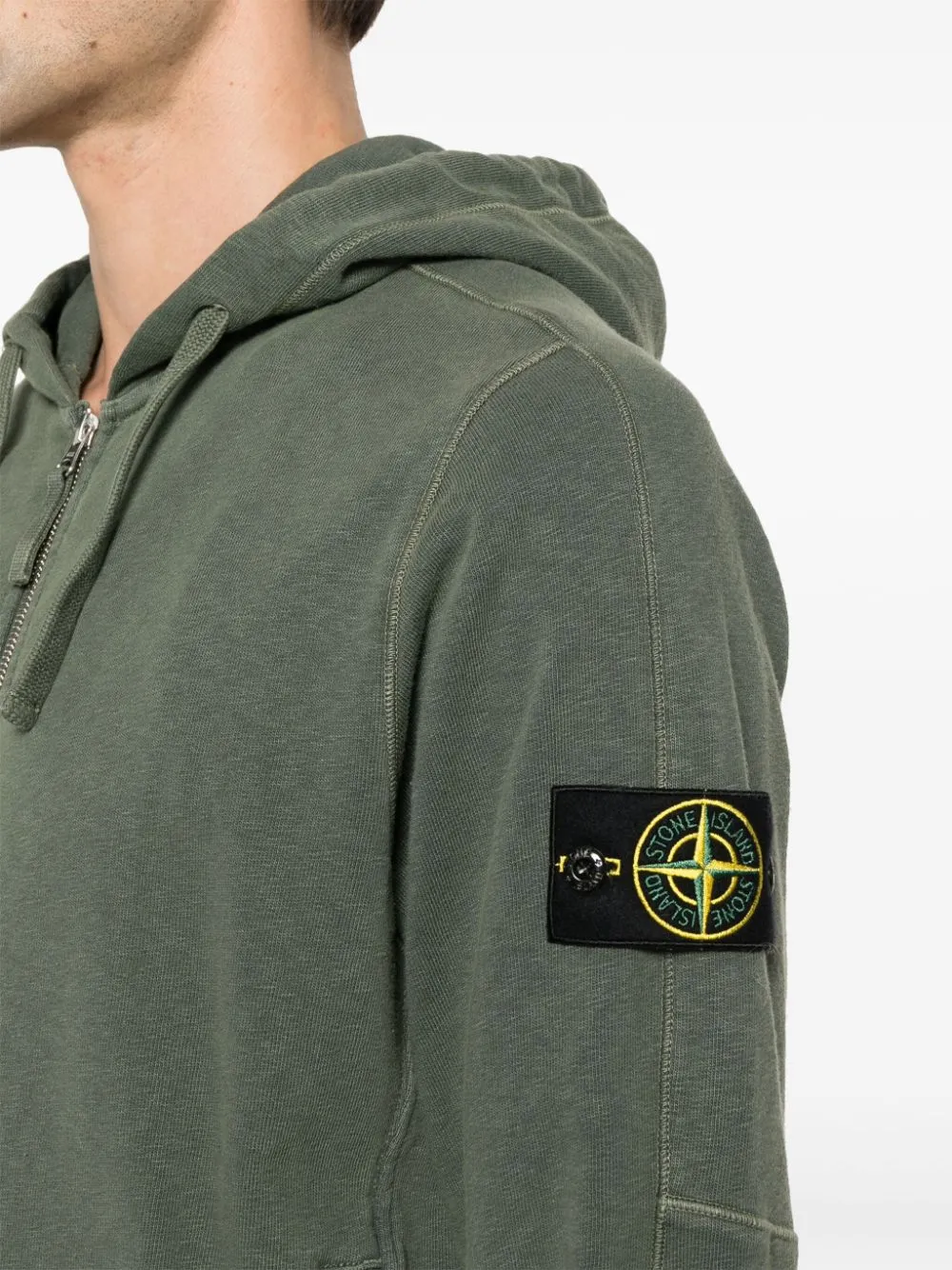 Stone Island - Sweat à capuche musk 63160 ‘OLD’ TREATMENT