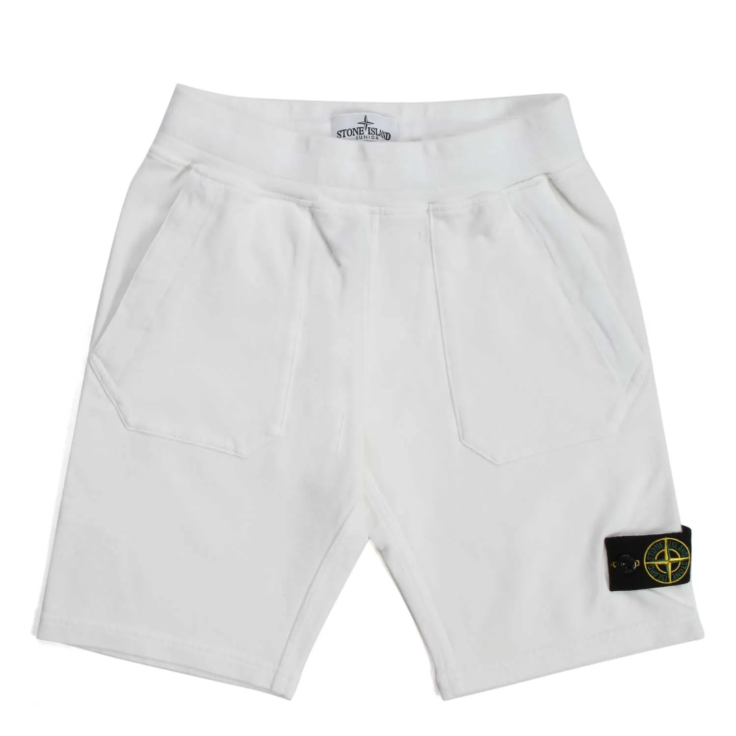 Stone Island White Shorts For Boys And Teen