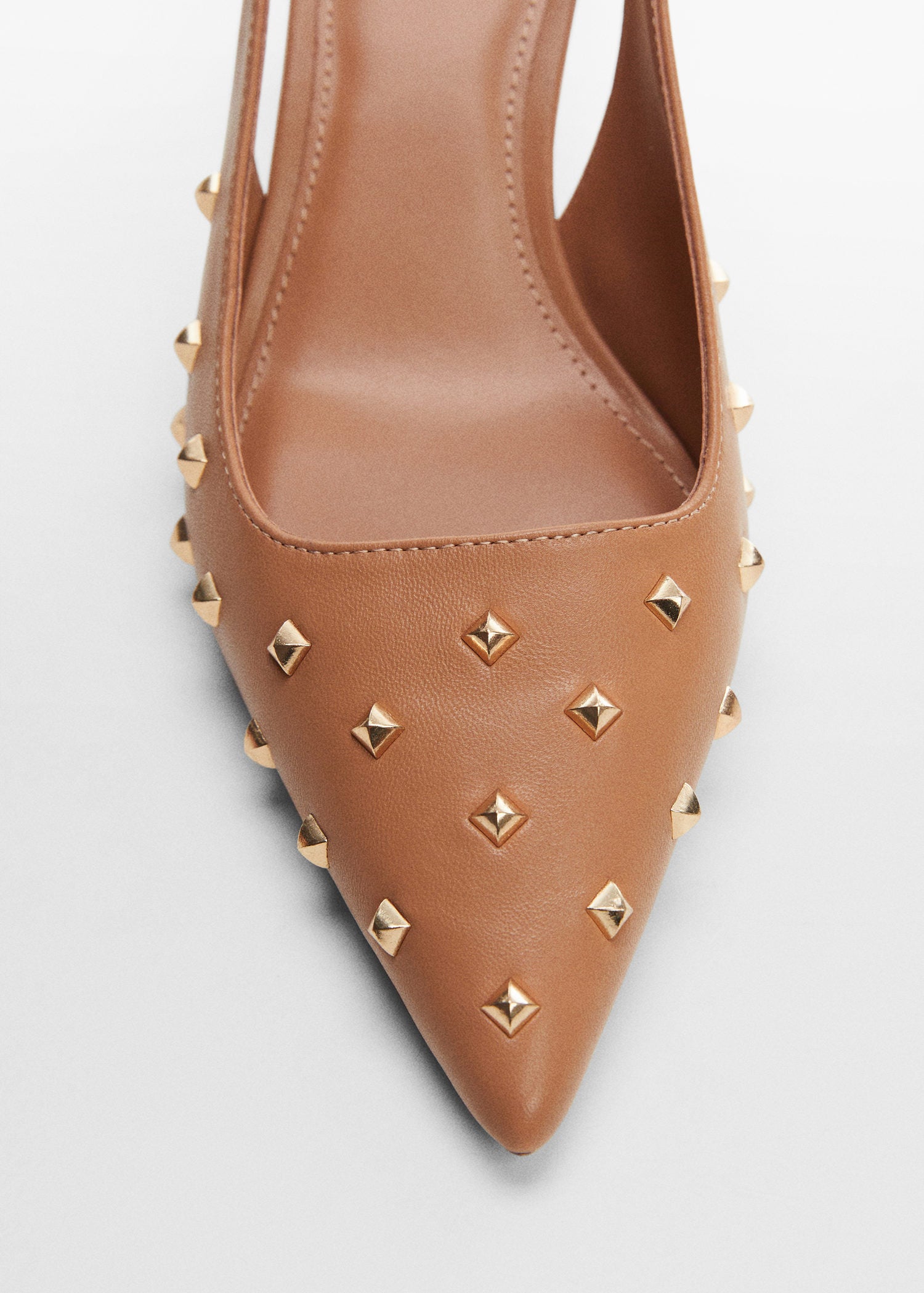 Studded sling back shoes