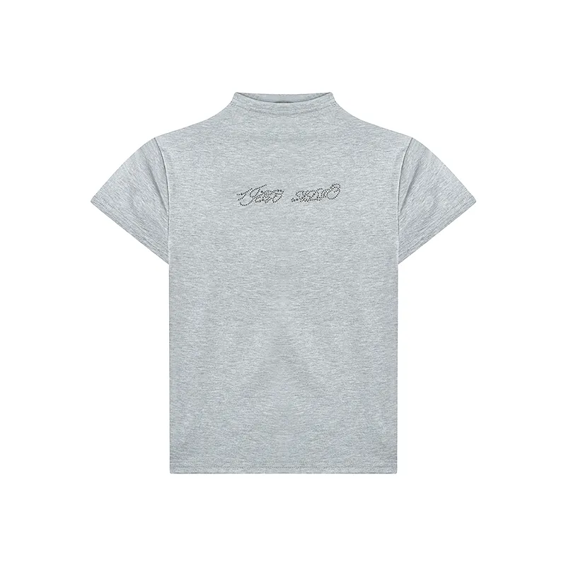 Summer Cropped Turtleneck T-shirt - Kimi