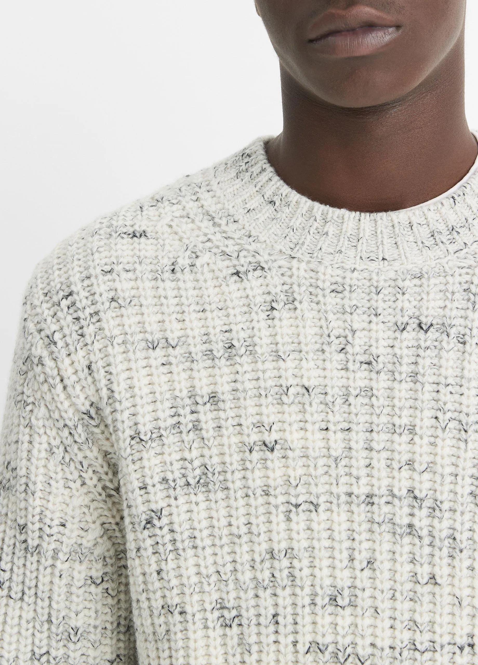 Super Space-Dye Wool Crew Neck Sweater