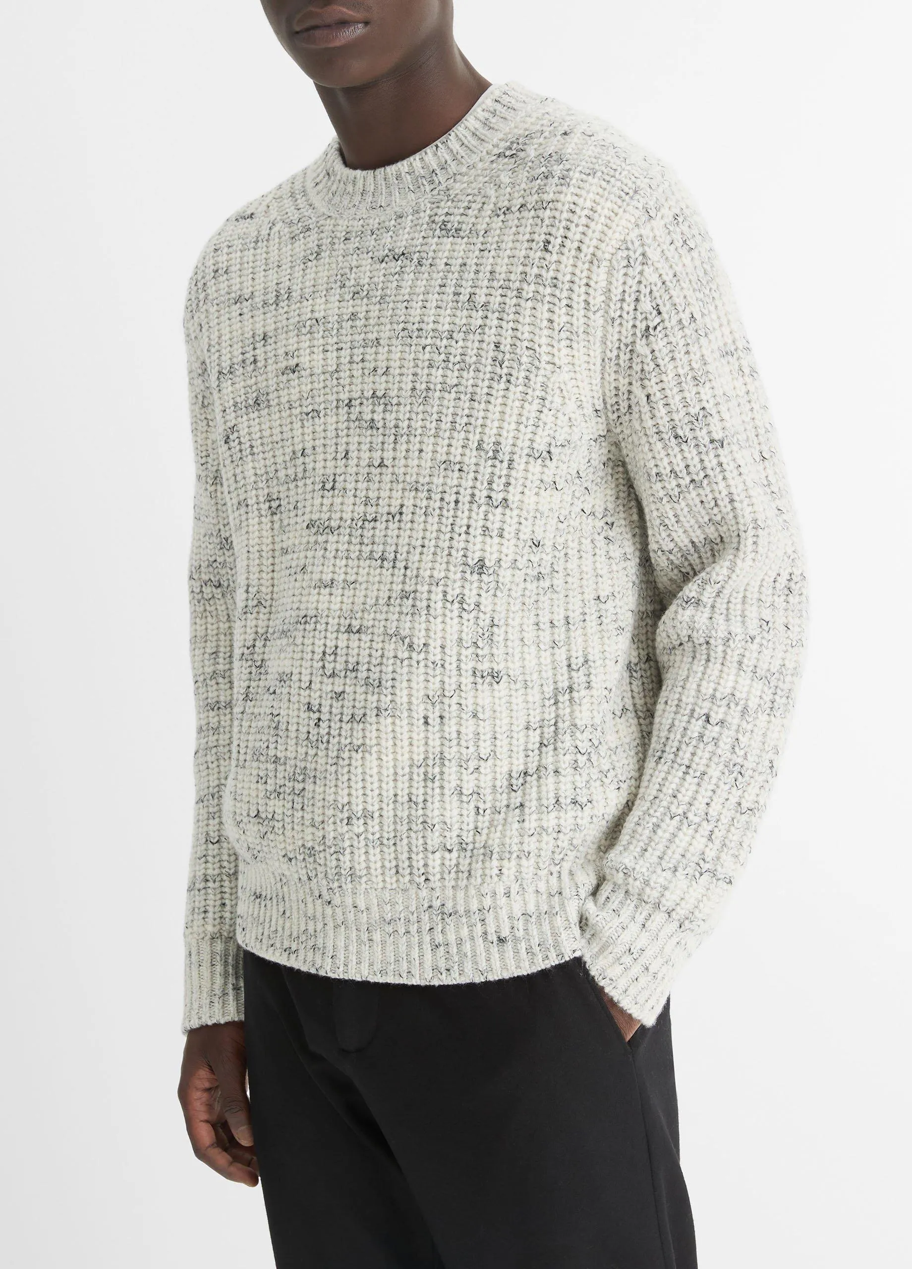 Super Space-Dye Wool Crew Neck Sweater